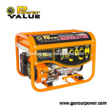 3kw fish panel air-cooled gasoline generator set iso9001 generator set with handle and wheel